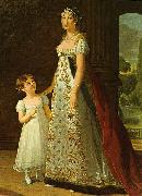 eisabeth Vige-Lebrun Portrait of Caroline Murat with her daughter oil painting on canvas